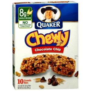 Free Box Quaker Chewy Granola Bars