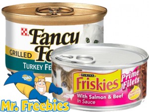 Friskies or Fancy Feast Mr Freebies