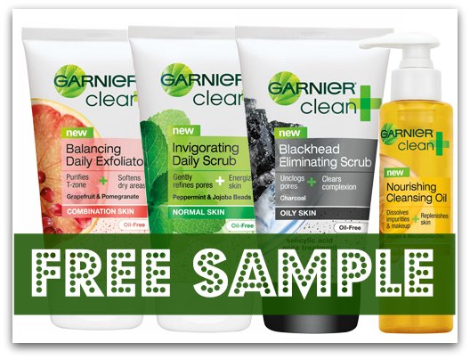 free sample Garnier-Cleanser-Facewash